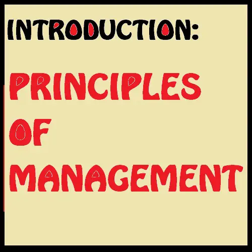 Principles of management unit 1 Introduction Study Material download